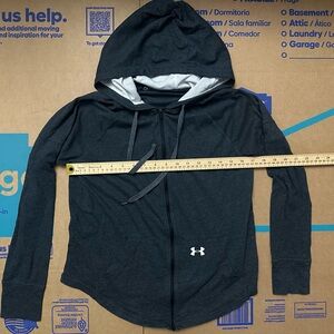 Under Armour Charcoal Full-Zip Hoodie. Size Small Women